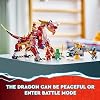 LEGO NINJAGO Heatwave Transforming Lava Dragon 71793 Building Toy Set, Features a Ninja Dragon, a Hovercraft Vehicle and 5 Minifigures, Lava Dragon Toy for Kids Ages 8+ Who Love Ninja Adventures