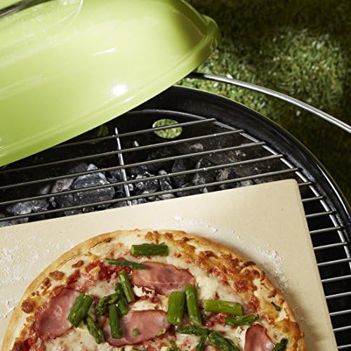 LEVIVO pizza stone for oven & grill made of heat-resistant cordierite, for baking pizza, tarte flambée, bread and more, ideal for home 30 x 38 x 1.5 cm
