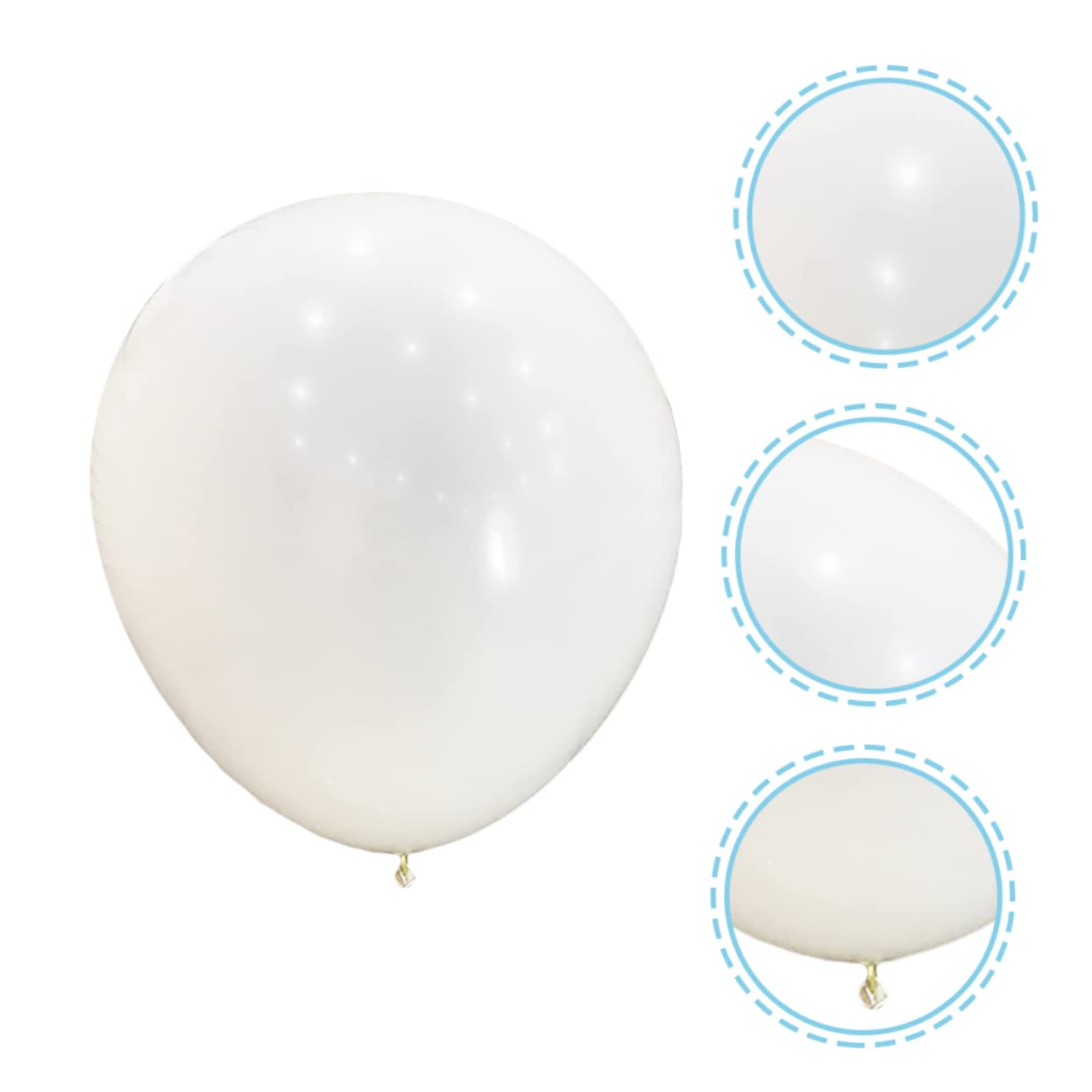 Riesen Latexballon 120 Zoll, Weiß, Rund aus Latex für Dekoration