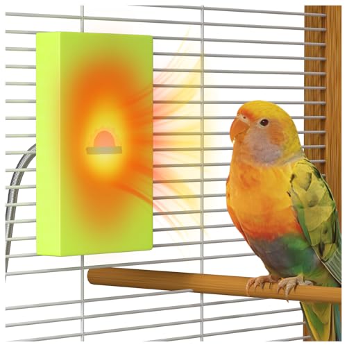 BrightArk Bird Heater for Cage, Snuggle Up Bird Warmer Birds Heater for Caged Birds Parakeet Parrot Output Voltage 12V