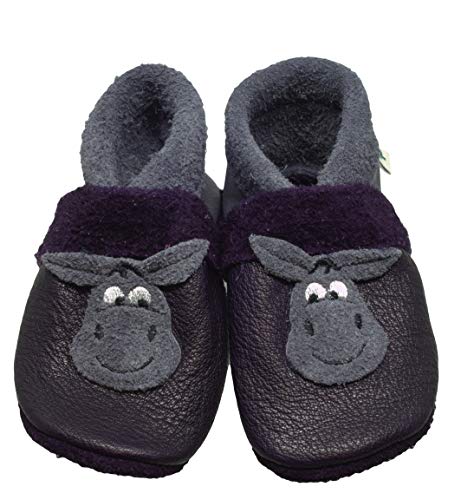 Pantolinos Krabbelschuhe Esel Hausschuhe Ökoleder Grün, Schuhgröße:EUR 23 Cover
