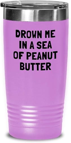 Miniatura 4 de Funny Peanut Butter Tumbler - Peanut Butter Lover Gift - Present For Peanut Butter Fans - Drown Me In A Sea Of Peanut Butter