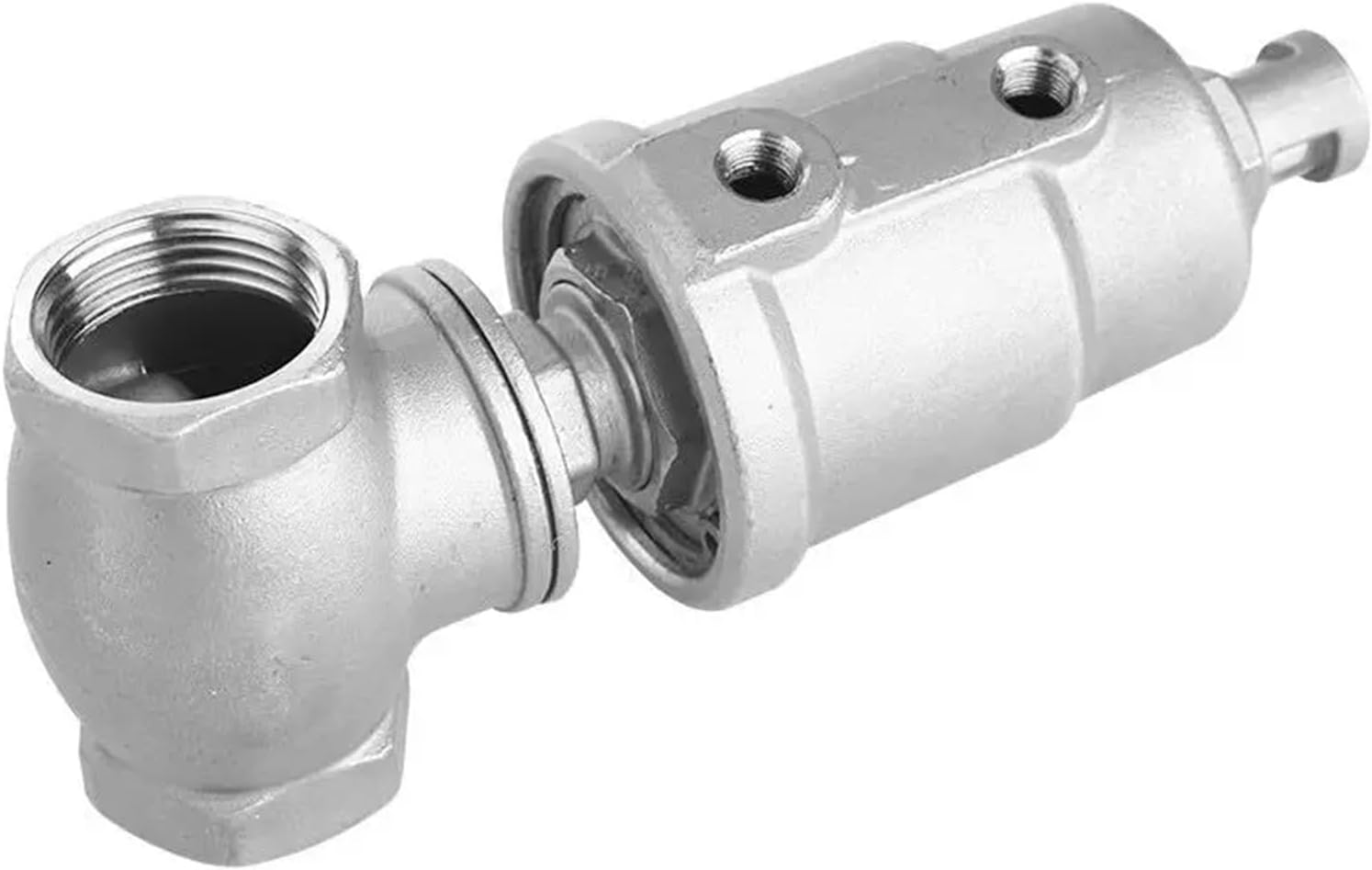 1/2" 3/4" 1" 1-1/4" 1-1/2" 2 inch 304 Stainless Steel T-type Pneumatic Thread Globe Valve PTFE Sealing(1",DOUBLE_B TYPE)