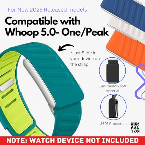 Image of Premium Sports Strap for Whoop 5.0 - One & Peak 2025 Released Band Replacement Strap Accessory | Ultra Soft Felt | Sweat Resistant, Silicone Band for Fitness, Workouts (Device Not Included)