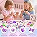 Tcvents Girls Bracelet Making Kit, 195PCS DIY Arts and Craft Supplies Necklace Bracelet Making with Beads & Stickers Craft Kits Toys for Kids Girls Age 5-7 8-14 Years Old Christmas Gifts
