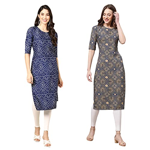 Image of Pinkmint Women's Crepe Regular Kurta