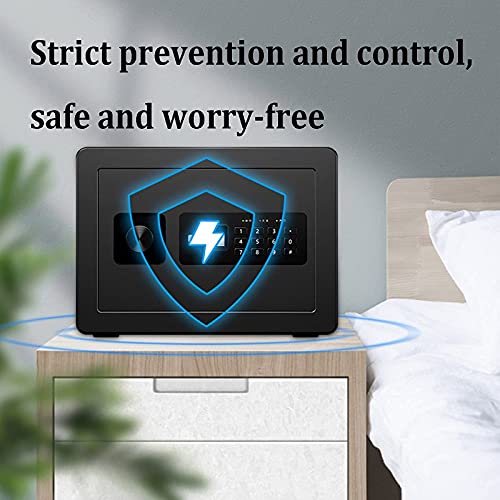 XBTGS Sicurezza impermeabile a prova di fuoco del gabinetto digitale della serratura della password dell'impronta digitale di sicurezza elettronica, 4 modi per sbloccare, 35x25x25cm per Home Offic,