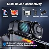 Fodsports FX-S Motorcycle Bluetooth Headset,2-Way Motorcycle Intercom,Bluetooth5.4 Motorbike Headset,Triple Noise Cancellation Helmet Communication System,Stereo Music,Voice Assistant, Waterproof - Image 4