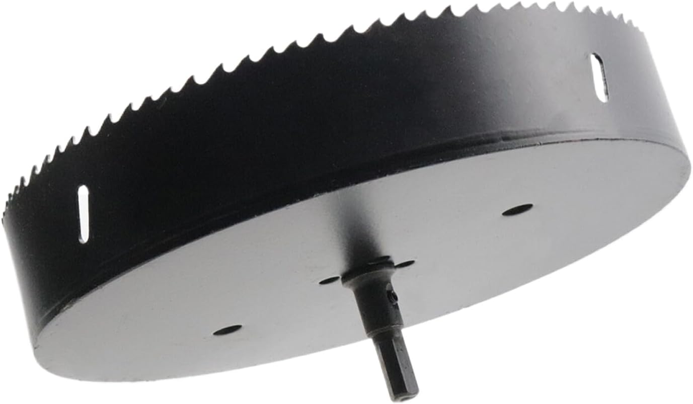 8.5-inch Hole Saw Cutting Depth Bi-Metal Hole Cutter with Drill Bit and Hex Wrench Drilling Holes in Wood Plastic Drywall Thin Metal