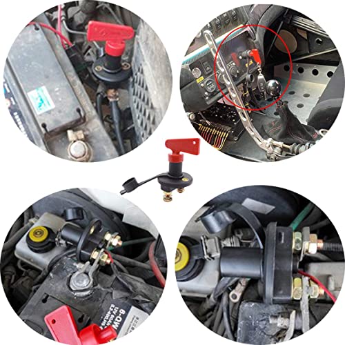 Taiss 2 Pièces 12V Isolateur Interrupteur de Batterie coupe circuit bateau Automobile Interrupteur de Coupure de Puissance pour Auto Voiture Bateau Camion Véhicules DP-2 – vue 7