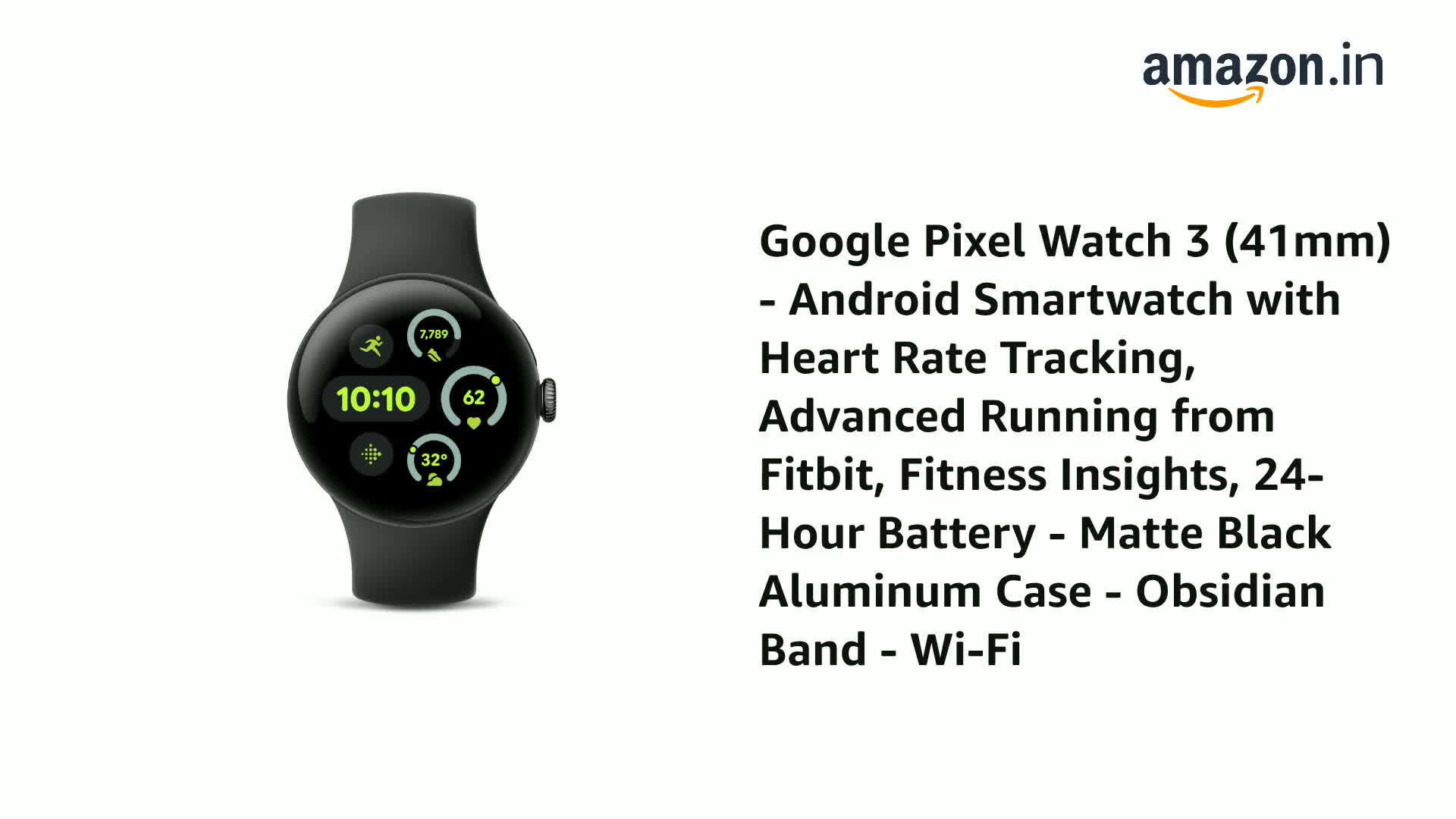 Google Pixel Watch 3 (41mm) - Android Smartwatch with Heart