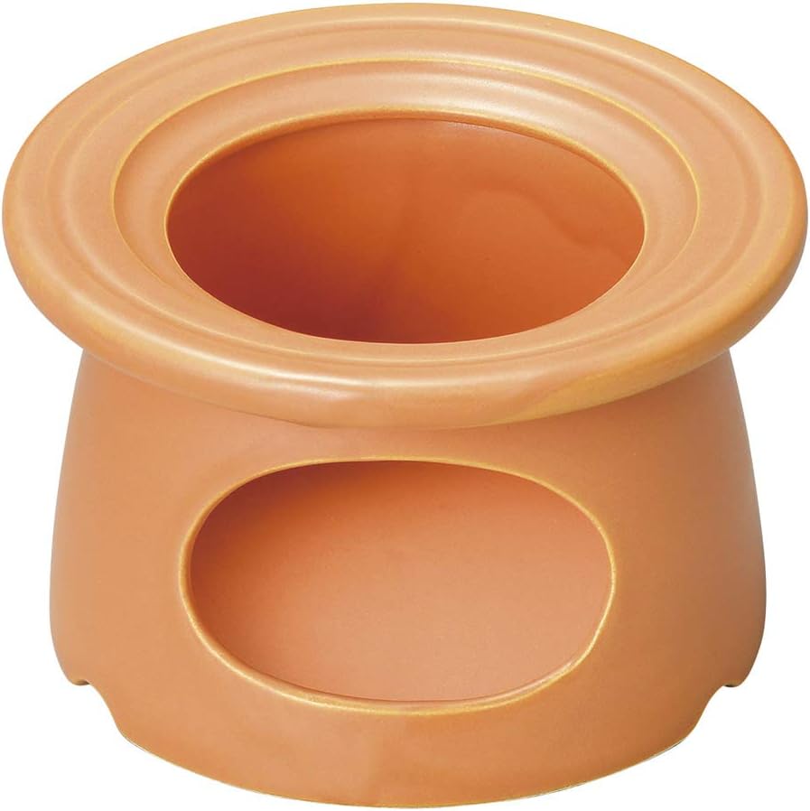 Bagna Cowder Fondue Heat Resistant Wide Rim Warmer Orange [5.0 x 3.1 inches (12.8 x 8 cm), 10.2 oz (292 g) [Bagna Cowda] | Restaurant Italian Cheese Bar Restaurant Commercial Use