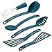 Rachael Ray 46409 Nylon Nonstick Set, Marine Blue, 6-Piece, Tools and Gadgets, One Size
