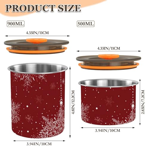 Contenedor de almacenamiento de café OTVEE 500ml acero inoxidable miniatura 3