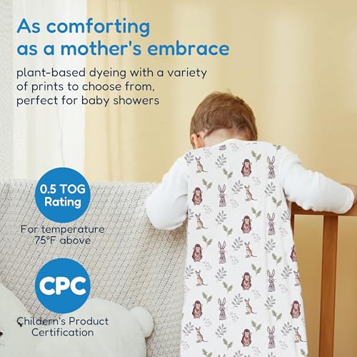 Image of TotAha Sleep Sack 12-18-24 Months 3 Pack, Buttery Soft, Safe Wearable Blanket Baby Sleeping Bag for Baby with 2-way Zipper, 0.5 TOG