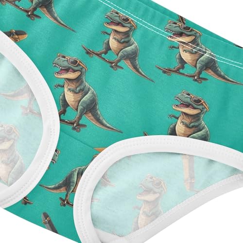 Toddler Underwear Floral 2t Cotton Panties Little Girl Animal Briefs Girls Undies Cool Dinosaurs Green4