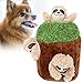 Zwinner Giocattoli interattivi per Cani Nascondino, Giocattolo rompicapo di Peluche stridulo Giocattoli durevoli con Fori nel Tronco per la casa per Il Cane