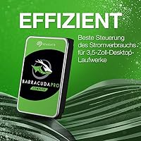 Seagate BarraCuda Pro 14TB interne Festplatte, 3.5 Zoll, 7200 u/min, 256 MB Cache, SATA 6GB/s, silber, Bulk, Modellnr.: ST14000DM001 – Ansicht 4