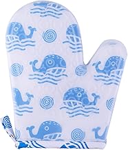 Yardwe 1 Peça Luvas De Forno De Silicone Luva De Forno Luvas Azuis Luva De Forno De Silicone Luva De Forno De Cozinha Luvas Antiescaldantes Luvas De Proteção Para Churrasco