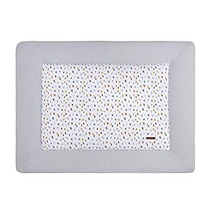 BO Baby’s Only – Boxkleed Leaf – Parklegger – Speelkleed – Zilvergrijs – 80×100 cm – Extra dik – Tweezijdig te gebruiken