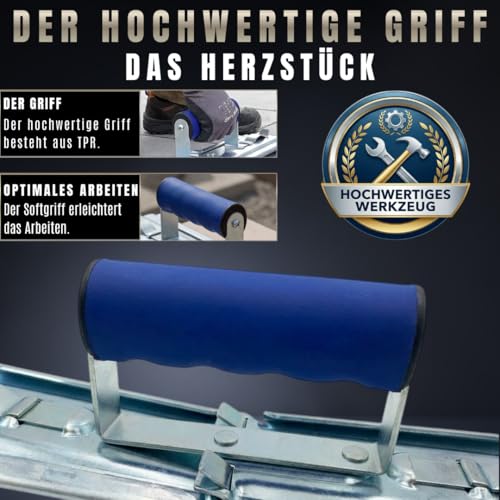 PANGOLINO Plattenheber verstellbar 30–50 cm | 6-stufig | Verlegewerkzeug bis 30 kg | Für Terrassenplatten, Betonplatten, Gehwegplatten, Fliesen & Naturstein | Ergonomischer Griff