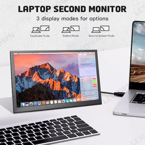 Image of HDMI Monitor 10 inch IPS Small 1024x600 Portable Display Portatil 10.1 inch LCD Display Metal Shell Mini Screen for PC Laptop Raspberry Pi 4 3
