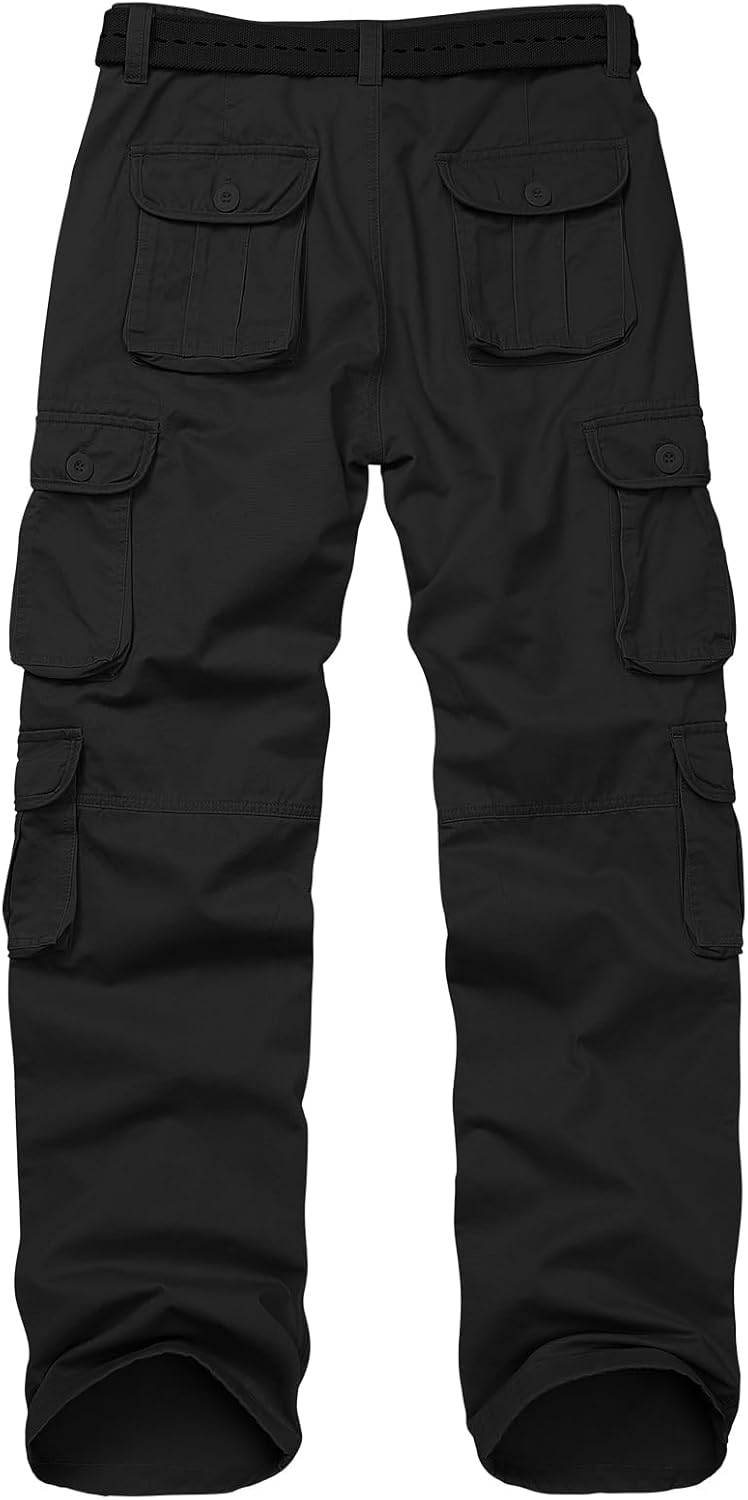 Men's BDU Casual Military Pants, Tactical Wild Army Combat ACU Rip Stop Camo Cargo Work Trousers with 10 Pockets - Image 2