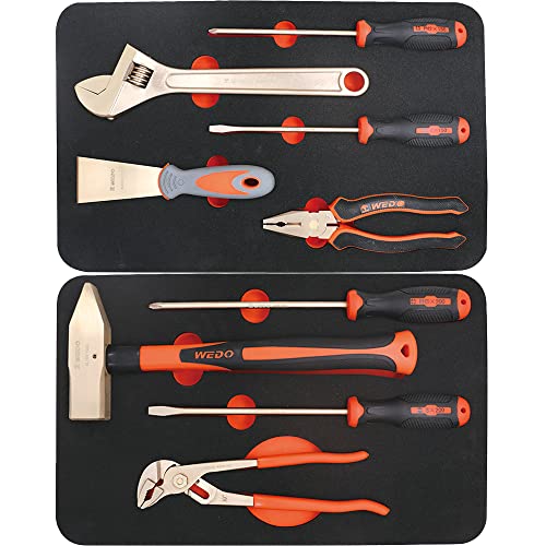 Set de Herramientas Antichispa 9 Piezas WEDO