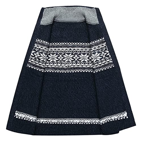 Lu's Chic Men's Cardigan Sweaters Winter Norwegian Casual Slim Fit Zip Up Fashion Sweater Jacket3