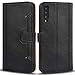 Produktbild Airkuco Handyhülle für Samsung Galaxy A7 2018 Leder Hülle Schutzhülle Flip Case Tasche  Schwarz