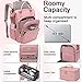 Weitars Lunch Backpack For Women,15.6 Inch Laptop Backpacks For Womens Back pack, Travel Backpacks,Work Backpack For Women (Pink)