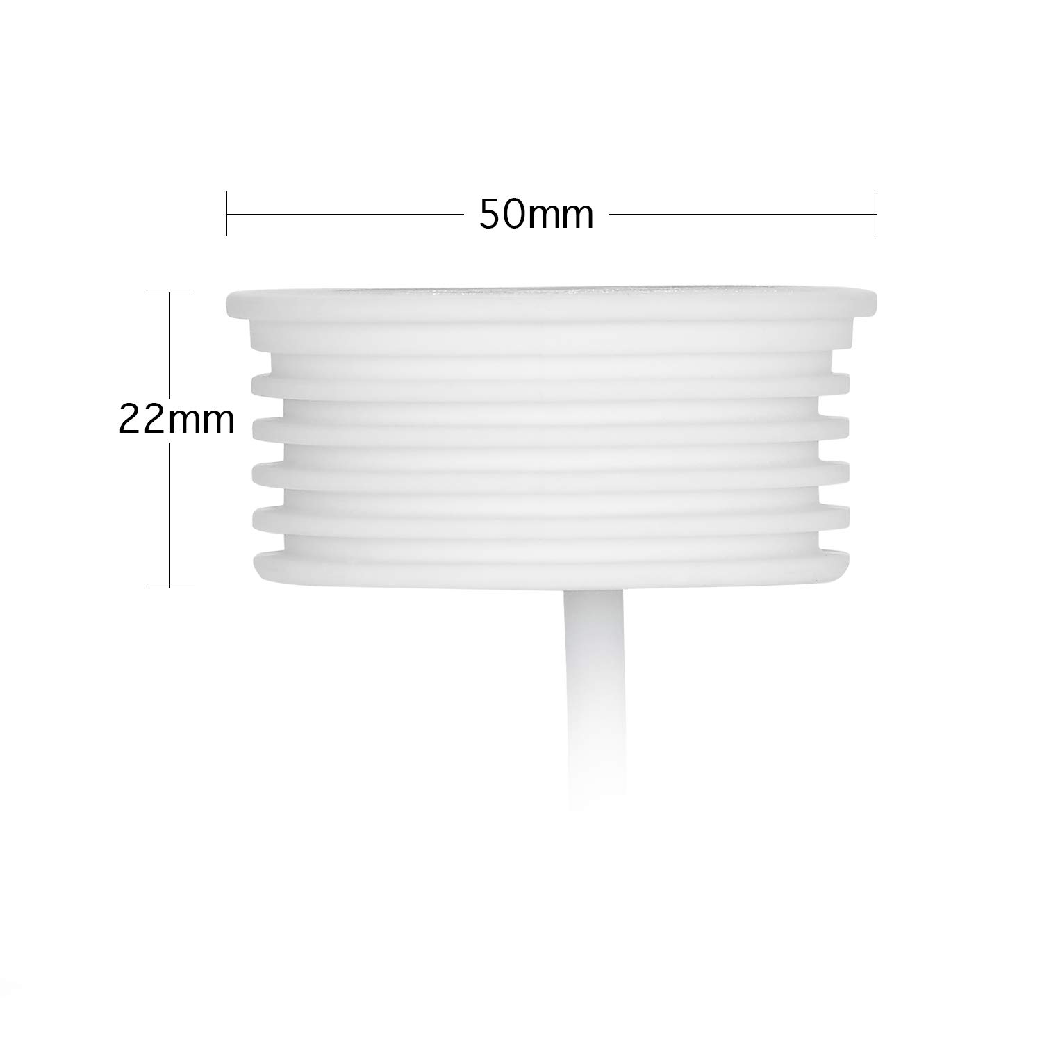 Lot de 10 modules LED 230V 3W pour spot encastrable MR16 Blanc chaud Remplacement GU10 Ø 50 mm 38°Angle d'éclairage