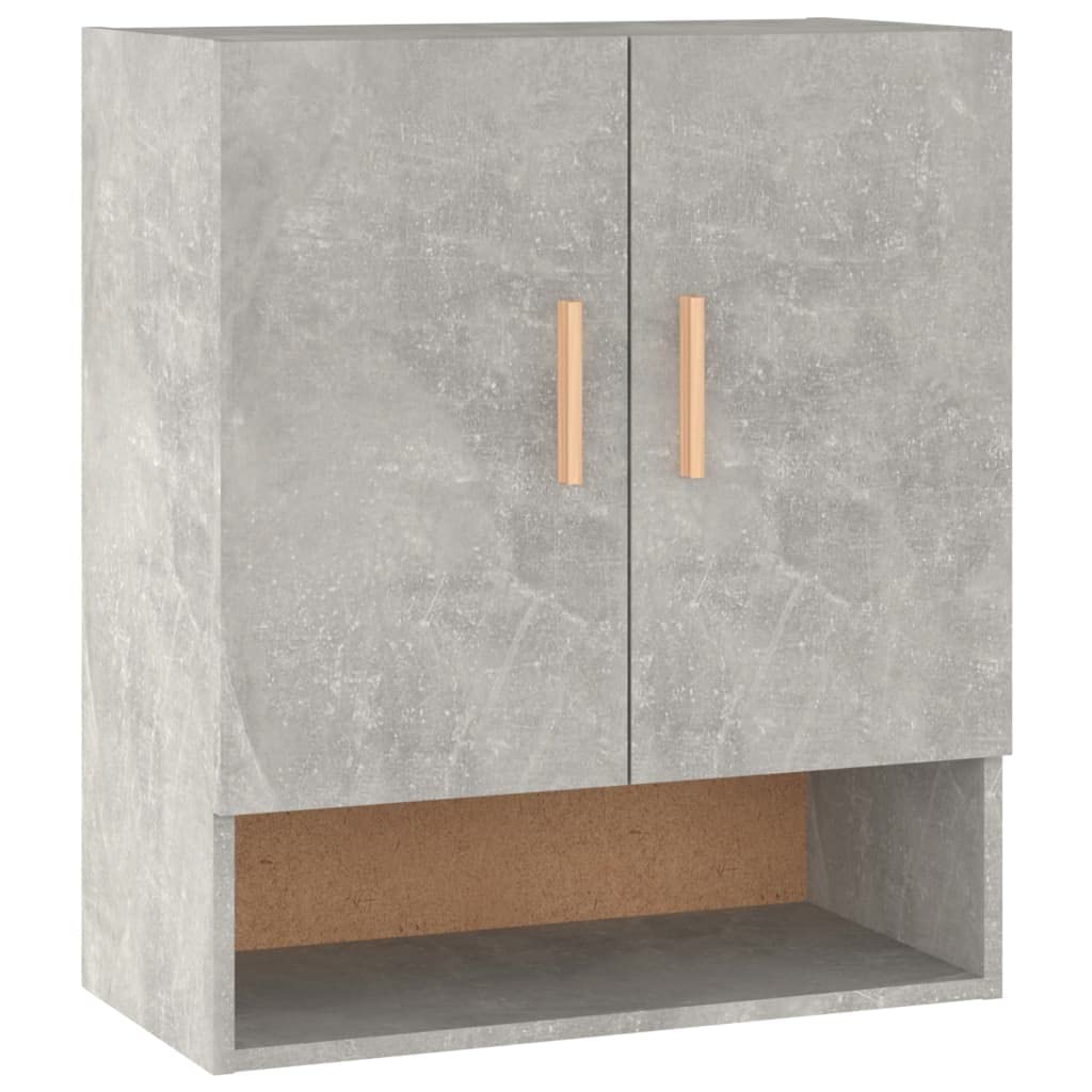 Armadietto A Muro VidaXL 60x31x70 Cm – Legno Multistrato Grigio Cemento, 2 Ante, Carico 60kg