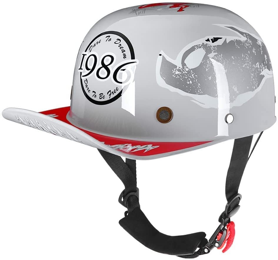 Casquette de cyclomoteur légère style baseball pour éviter la chaleur et rouler léger