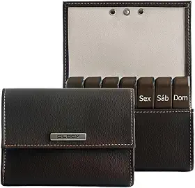 Porta Comprimidos Semanal PILBOX Liberty (Chocolate)