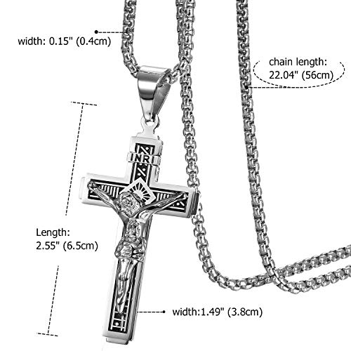 OIDEA Collana Uomo Catena Acciaio Inossidabile