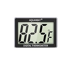 AQUANEAT Aquarium Thermometer, Fish Tank Thermometer, Aquarium Digital Temperature Gauge, with Large LCD Display