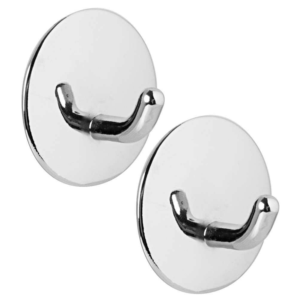 iDesign 80600 Classico Self Adhesive Hooks, Medium, Pack of 2