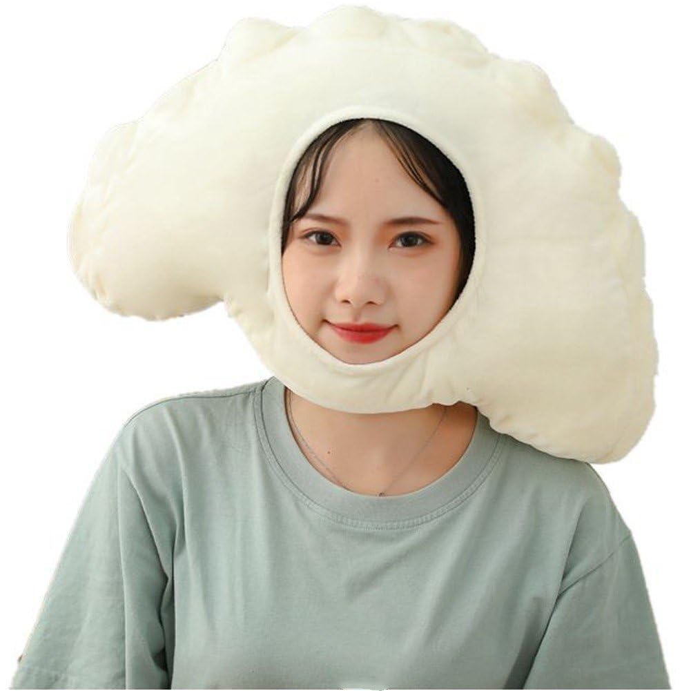 Dumpling Headgear Food Plush Party Hat Crazy Hat Day Plush