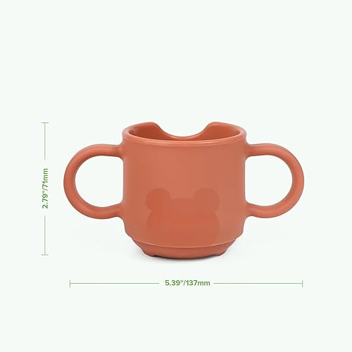 Miniatura 8 de haakaa Taza de entrenamiento de silicona para bebés, taza abierta de aprendizaje para bebés de 6 meses en adelante, a prueba de caídas, sin BPA, 5