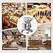ROVSUN 10Qt Commercial Food Mixer, 550W Electric Commercial Stand Mixer Heavy Duty with Adjustable 3 Speed, Stainless Steel Bowl, Dough Hooks Whisk Beater, Perfect for Bakery Pizzeria Restaurants