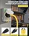 WILAWELS 30 Amp 25FT Generator Cord and Power Inlet Box Kit, NEMA L14-30P to L14-30R, 4 Prong STW Power Cord with Twist Lock Connector, Pre-Drilled 30 Amp Inlet Box for Generator to House, Y325CB06