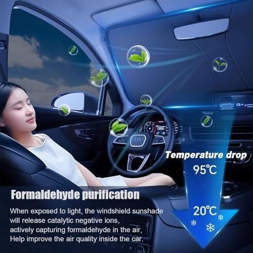 Tendine Parasole per auto Per Scenic 4 2016-2024, copertura per parabrezza anteriore pieghevole