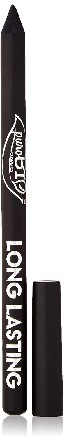 PuroBIO Certified ORGANIC High-pigmented and Long-Lasting Extra Black Eyeliner. Made with Coconut, Jojoba, Avocado, Baobab Oil, Vitamin E. ORGANIC.VEGAN. CRUELTY-FREE.NICKEL TESTED, MADE IN ITALY