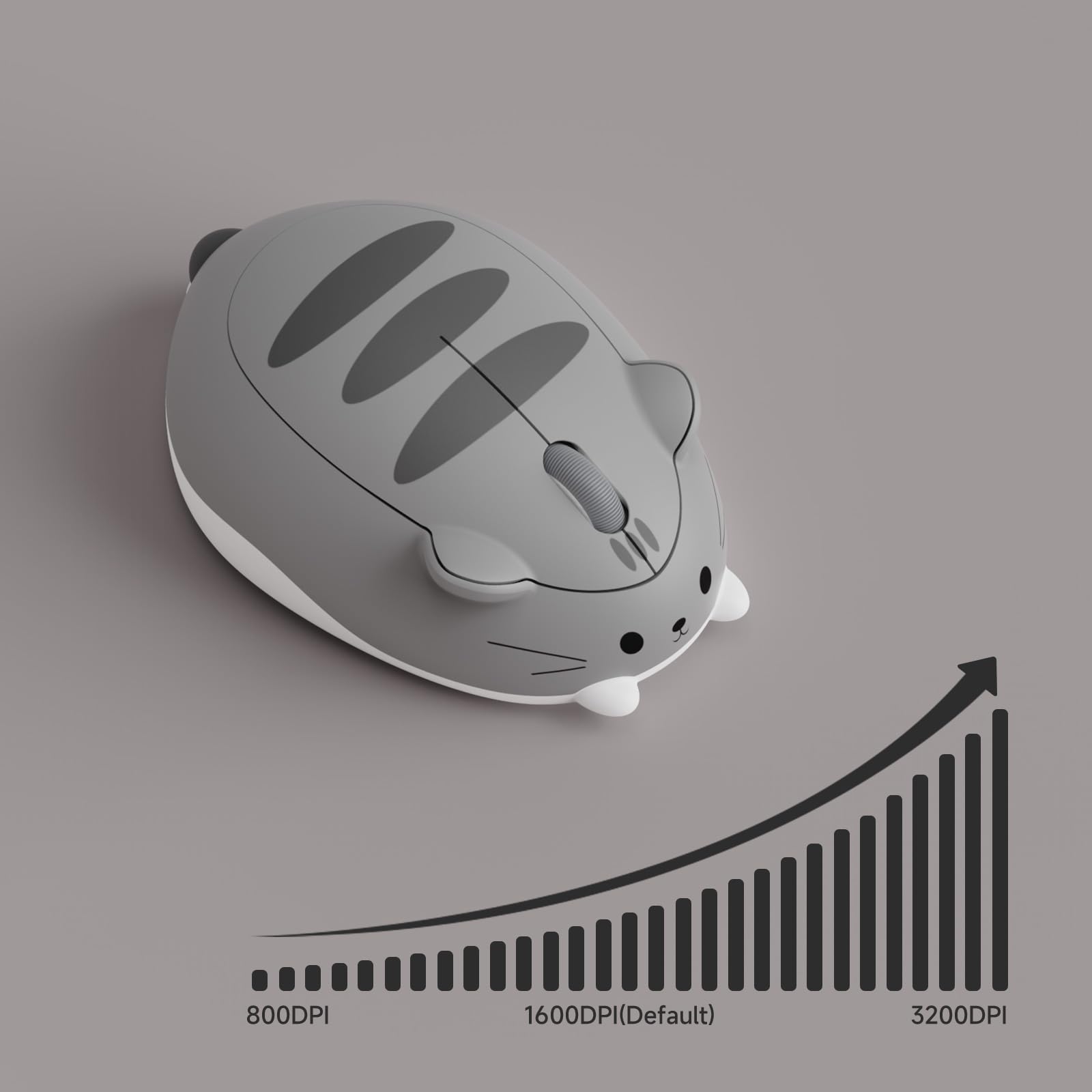 Cute Mushroom Pattern Wireless Mouse - 2.4G Computer Mouse With Nano Receiver For Laptop/Desktop