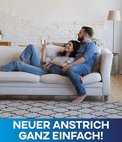 Foto von Plid® Rollputz innen & aussen fein Weiß matt [20kg] - atmungsaktiv hohe Deckkraft verarbeitungsfertig - Roll und Streichputz für aussen & innen grob & fein - Innenputz fertig - Putzfarbe innen