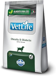 Ração Farmina Vet Life Natural Obesity & Diabetic para Cães Adultos Obesos ou Diabéticos - 2kg