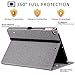 Ztotop Case for New IPad 9.7 Inch 2018/2017,Premium PU Leather Business Slim Folding Stand Folio Cover with Auto Wake/Sleep,Pencil Holder and Multiple Viewing Angles,DenimGray