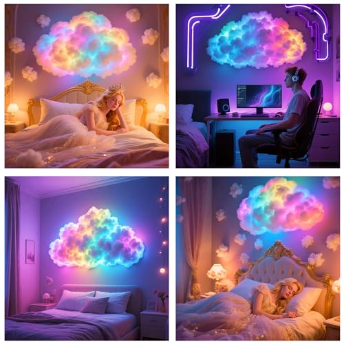 Lampe nuage de tonnerre 3D pour studio photo et soirées animées