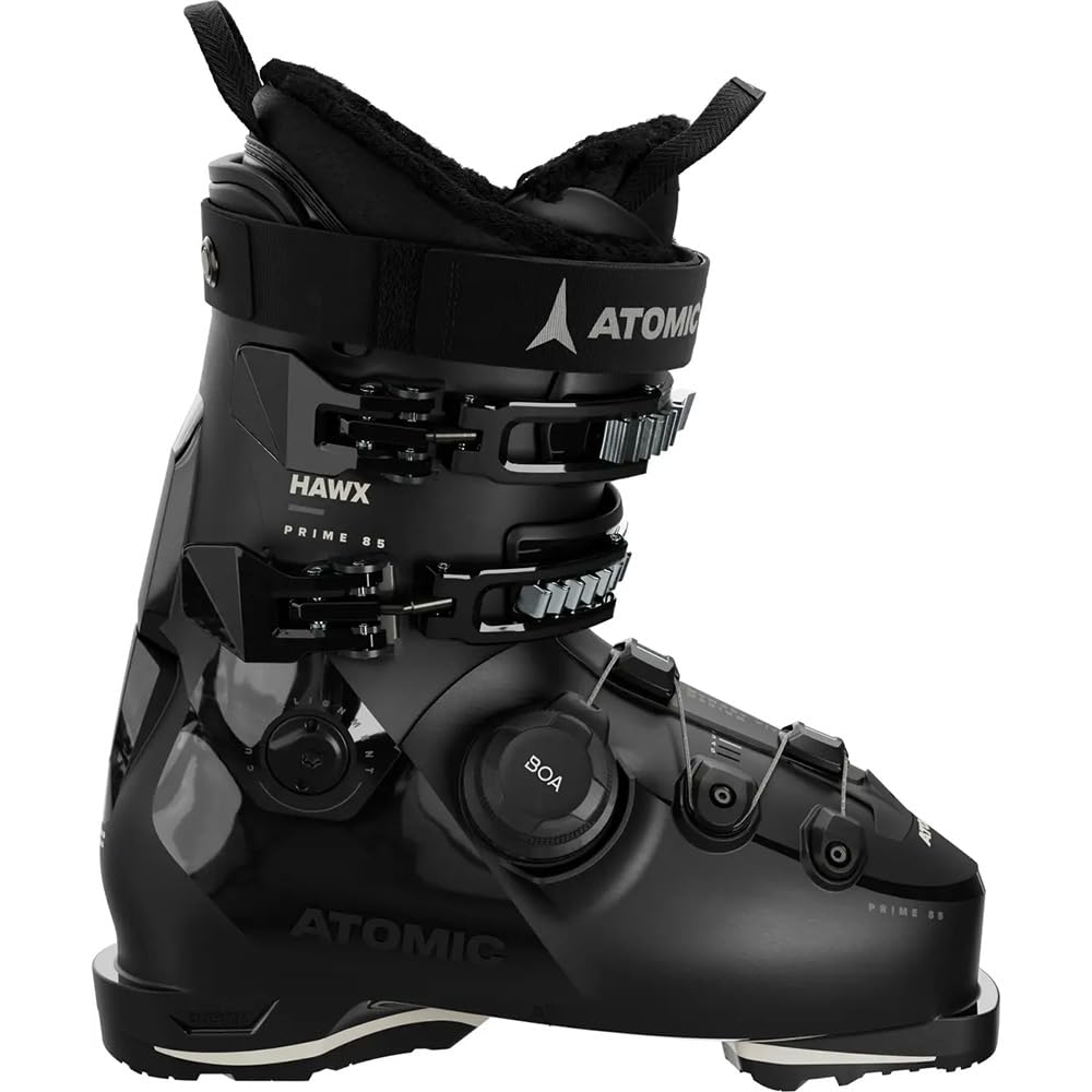 ATOMIC HAWX Prime 85 Boa W GW Scarponi da sci da donna – taglia 25/25,5 – Scarponi da sci alpino in nero/pietra – Stivali con caviglia 3D e tallone per una vestibilità precisa – Stivali da sci di